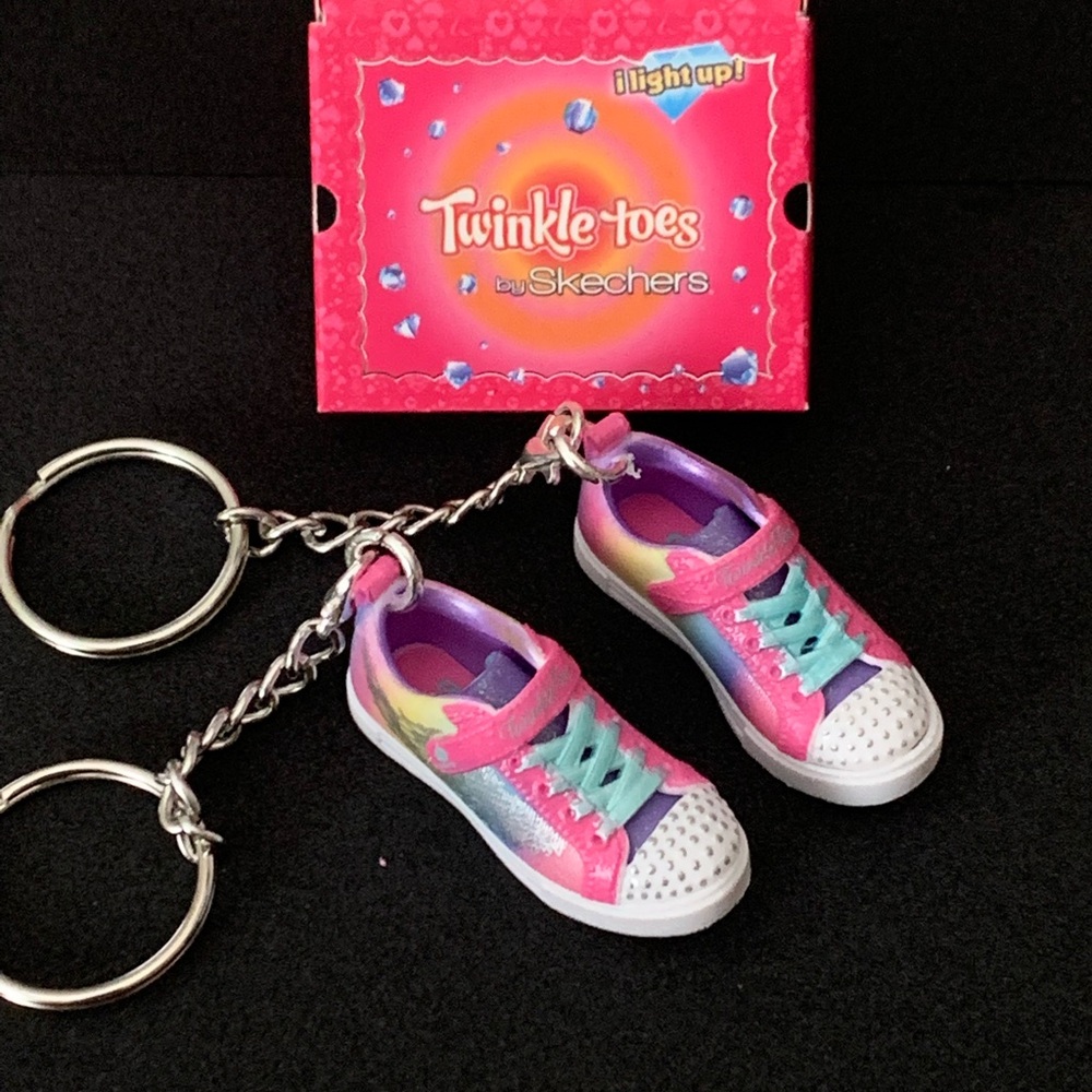 Sketchers Twinkle Toes Sneaker Keychains - Available Left & Right